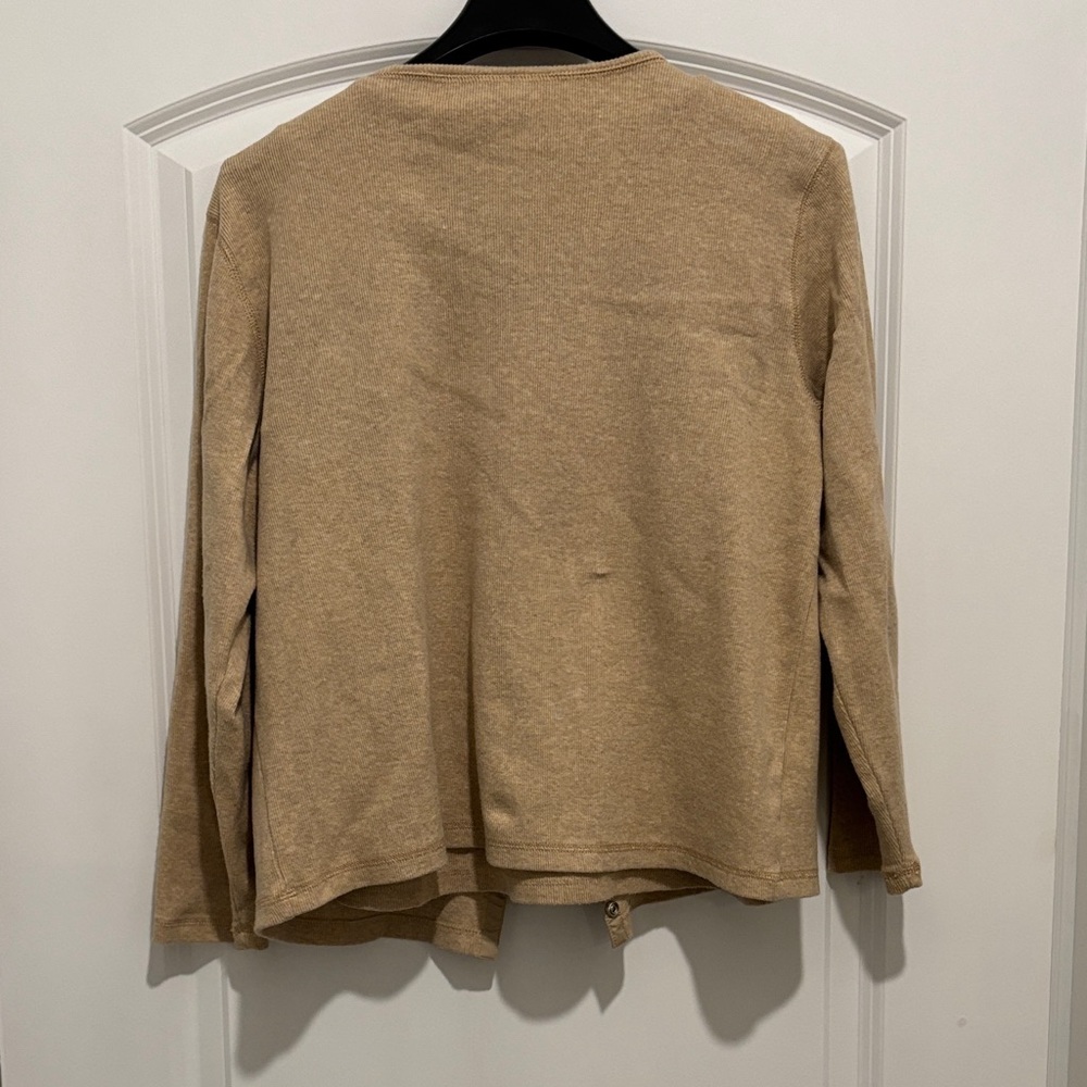 Liz Claiborne Cardigan and Beige Knit Top Set - Picture 3 of 5